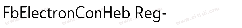 FbElectronConHeb Reg字体转换
